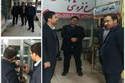 بازدید فرماندار و مدیر شبکه دامپزشکی شهرستان از مراکز عرضه شهرستان