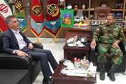 دیدار مدیر کل دامپزشکی استان خراسان رضوی با فرمانده قرارگاه ارتش در شمال شرق کشور