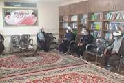 دیدار مسئول دفتر نمایندگی ولی فقیه در اداره کل دامپزشکی خراسان رضوی با امام جمعه جدید شهر شاندیز  