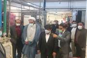 بازدید فرماندار و امام جمعه شهر شاندیز از واحدهای شهرک صنعتی به مناسبت هفته دامپزشکی
