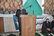 برپایی میز خدمت جهادی همزمان با سالروز شهادت سردار سلیمانی با حضور مدیر کل دامپزشکی استان خراسان رضوی در روستای جمالده