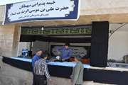 برپایی خیمه پذیرائی میهمانان حضرت علی بن موسی الرضا (ع) توسط هیأت ناصرالحسین علیه السلام (دامپزشکی خراسان رضوی)