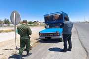 توقیف یک خودرو حمل غیر مجاز دام در گشت مشترک دامپزشکی و نیروی انتظامی شهرستان قوچان