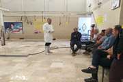 برگزاری کلاس آموزشی بیماری CCHF در کشتارگاه دام مه ولات 