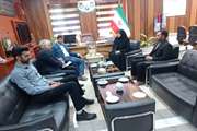 دیدار رئیس و همکاران شبکه دامپزشکی با فرماندار مه ولات  