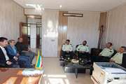 دیدار فرمانده نیروی انتظامی جغتای با رئیس و کارکنان شبکه دامپزشکی شهرستان