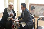 دیدار رئیس شبکه دامپزشکی تربت حیدریه با امام جمعه شهرستان