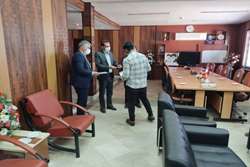 دیدارریاست  و پرسنل شبکه دامپزشکی با فرماندار شهرستان مه ولات