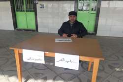 برپایی میز خدمت در محل نماز جمعه ی شهرستان فیروزه