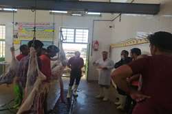 کلاس آموزشی پیشگیری تب کریمه کنگو ویژه ذابحین کشتارگاه دام کاخک گناباد