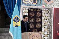 سخنرانی رئیس دامپزشکی قوچان پیش از خطبه های نماز جمعه