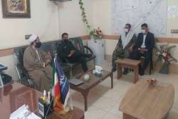 دیدار امام جمعه و فرمانده سپاه با پرسنل شبکه دامپزشکی مه ولات 