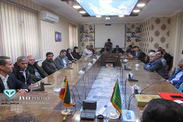 جلسه مسئولین شبکه های استان در شهرستان گناباد با حضور مدیرکل دامپزشکی و رئیس سازمان دامپزشکی کشور