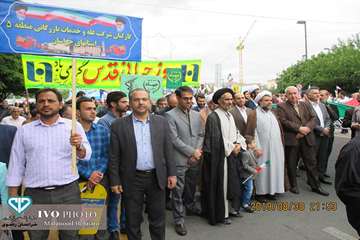 شرکت مدیرکل و پرسنل اداره کل دامپزشکی در راهپیمایی روز قدس