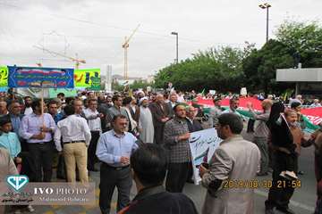 شرکت مدیرکل و پرسنل اداره کل دامپزشکی در راهپیمایی روز قدس