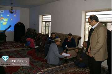 بررسی مشکلات عشایر و برگزاری کلاس آموزشی بروسلوز برای بانوان عشایر با حضور مدیرکل دامپزشکی استان و م