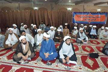 سخنرانی مسئول دفتر نمایندگی ولی فقیه در اداره کل دامپزشکی خراسان رضوی در جمع امامان جماعت در خصوص تش