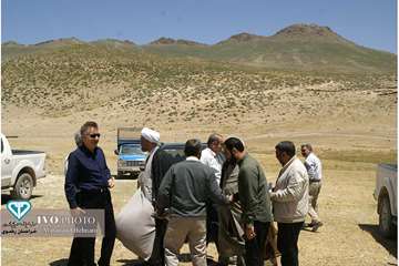 بازدید مدیر کل دامپزشکی استان در معیت نمایندگان مشهد و کلات از مناطق عشایری شهرستان کلات در روز جمعه