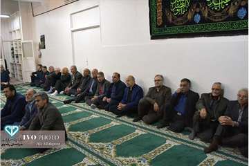مراسم عزاداری آخر صفر و پذیرایی از عزاداران اهل بیت در اداره کل دامپزشکی خراسان رضوی با سخنرانی نمای