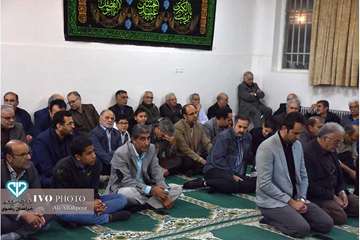 مراسم عزاداری آخر صفر و پذیرایی از عزاداران اهل بیت در اداره کل دامپزشکی خراسان رضوی با سخنرانی نمای