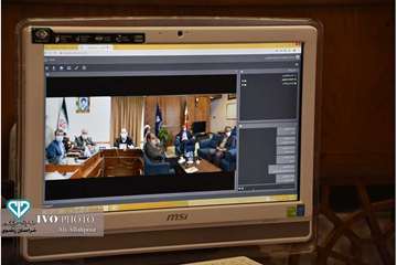 تکریم و معارفه رئیس شبکه دامپزشکی کاشمر بصورت ویدئو کنفرانس