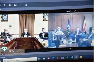 تکریم و معارفه رئیس شبکه دامپزشکی کاشمر بصورت ویدئو کنفرانس