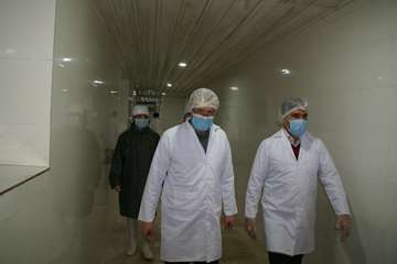 بازدید مسئول حوزه نمایندگی ولی فقیه در سازمان دامپزشکی کشور از کشتارگاه سپیدگوشت