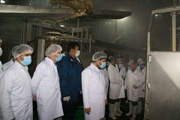 بازدید مسئول حوزه نمایندگی ولی فقیه در سازمان دامپزشکی کشور از کشتارگاه سپیدگوشت