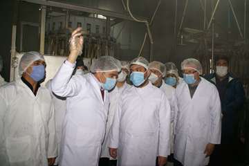بازدید مسئول حوزه نمایندگی ولی فقیه در سازمان دامپزشکی کشور از کشتارگاه سپیدگوشت