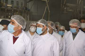 بازدید مسئول حوزه نمایندگی ولی فقیه در سازمان دامپزشکی کشور از کشتارگاه سپیدگوشت