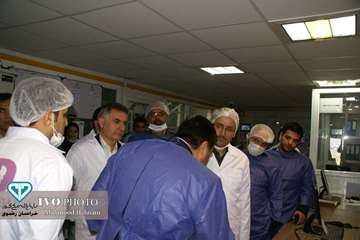 بازدید رییس سازمان دامپزشکی کشور به همراه مدیرکل دامپزشکی استان خراسان رضوی و هیئت همراه  از کارخانه