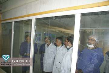 بازدید رییس سازمان دامپزشکی کشور به همراه مدیرکل دامپزشکی استان خراسان رضوی و هیئت همراه  از کارخانه