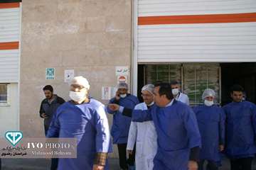 بازدید رییس سازمان دامپزشکی کشور به همراه مدیرکل دامپزشکی استان خراسان رضوی و هیئت همراه  از کارخانه