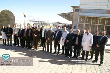 بازدید رییس سازمان دامپزشکی کشور به همراه مدیرکل دامپزشکی استان خراسان رضوی و هیئت همراه  از کارخانه