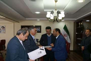 تودیع و معارفه رئیس شبکه دامپزشکی سرخس در دفتر فرمانداری این شهرستان 