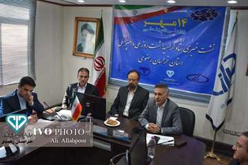 نشست خبری ستاد گرامیداشت روز ملی دامپزشکی در استان خراسان رضوی در مکان موسسه تحقیقات واکسن و سرم ساز