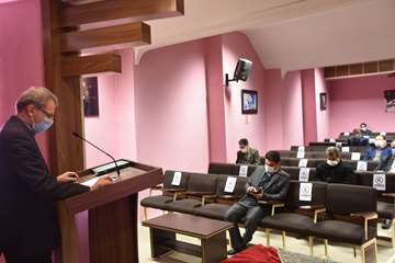 99-10-11 حضور مسئول دفتر حوزه نمایندگی ولی فقیه در شورای هماهنگی مدیران دامپزشکی استان