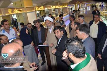 گشت مشترک مدیران دستگاههای اجرایی استان و رئیس سازمان بازرسی استاندر پایانه فرودگاه بین المللی مشهد