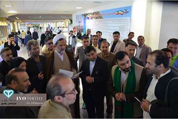 گشت مشترک مدیران دستگاههای اجرایی استان و رئیس سازمان بازرسی استاندر پایانه فرودگاه بین المللی مشهد