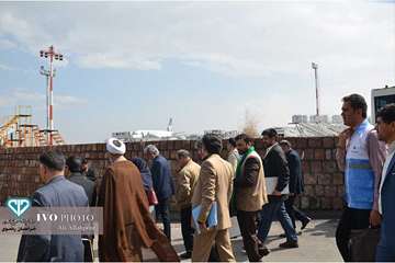 گشت مشترک مدیران دستگاههای اجرایی استان و رئیس سازمان بازرسی استاندر پایانه فرودگاه بین المللی مشهد