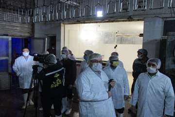 بازدید مدیران کل دامپزشکی و تعزیرات حکومتی از کشتارگاههای طیور مشهد