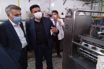 بازدید مدیر کل دامپزشکی استان از کارخانه فرآورده های لبنی کردیان باخرز