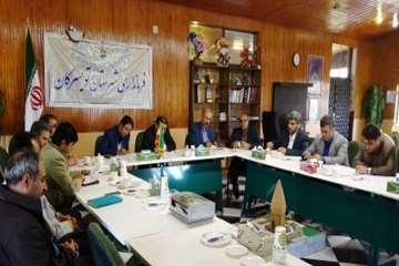 تودیع و معارفه رئیس شبکه دامپزشکی سرخس در دفتر فرمانداری این شهرستان 