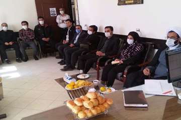 دیدار مدیر کل دامپزشکی استان با همکاران شبکه دامپزشکی شهرستان بردسکن و معرفی سرپرست جدید شبکه