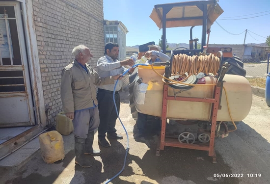 سمپاشی مستمر میادین دام شهرستان تربت حیدریه 