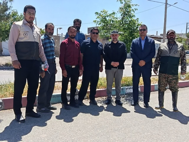 بازدید فرماندار و بخشدار بخش سلیمان از اردوی جهادی در روستای قلعه‌نو شهرستان زاوه